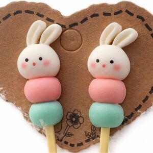Bunny Dango Stud Earrings
